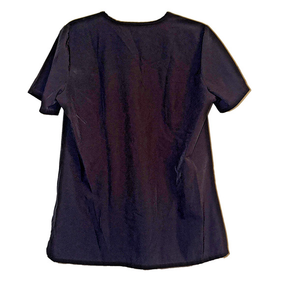 FIGS Catarina‎ One-Pocket Scrub Top Women's Medium Black V-Neck Medical Uniform - Picture 9 of 9